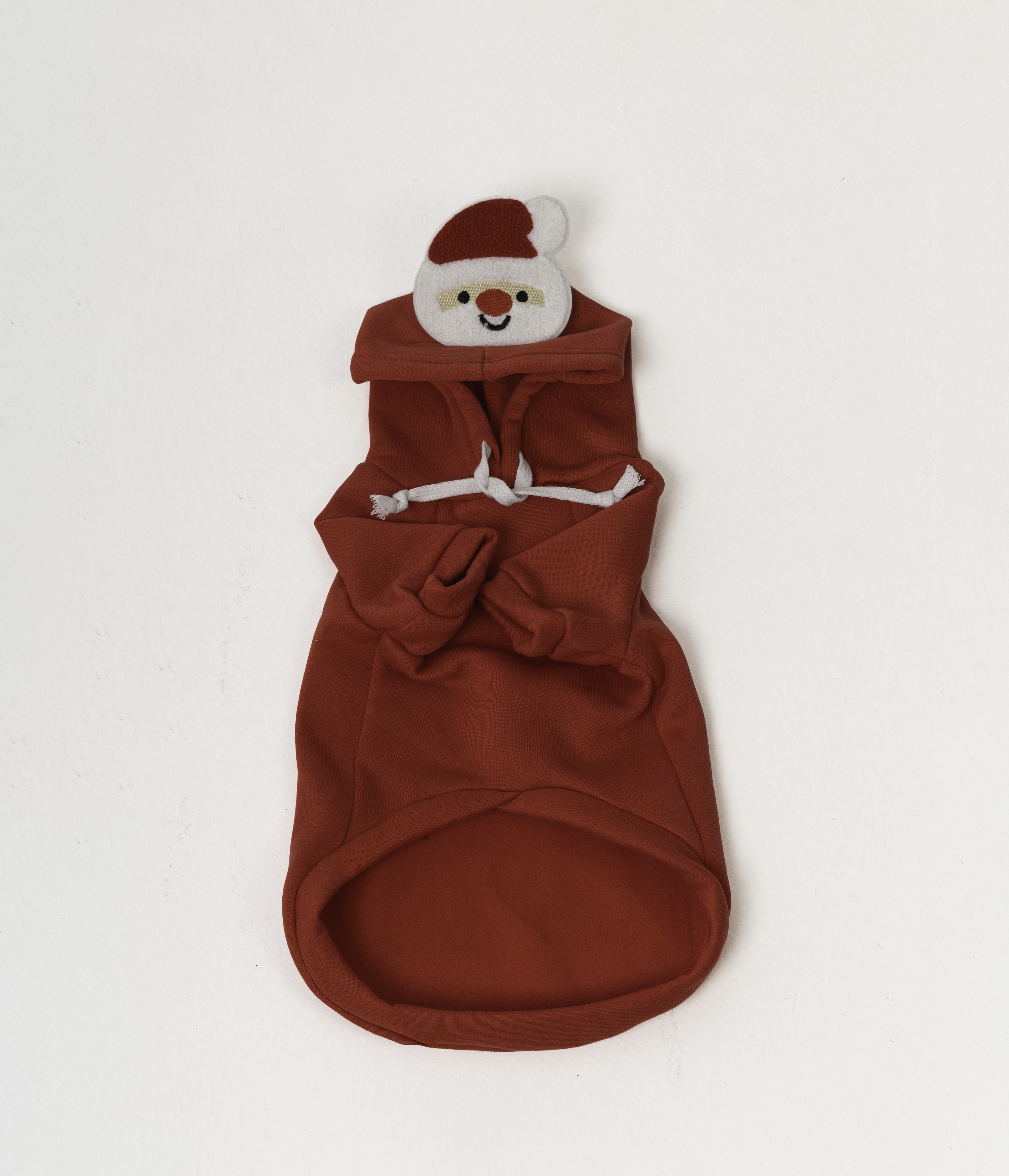 هودي "سانتا" الشتوي للكلاب والقطط أحمر دافئ.